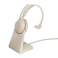 Jabra Evolve2 65 Headset Draadloos Hoofdband Kantoor/callcenter USB Type-A Bluetooth Beige - thumbnail