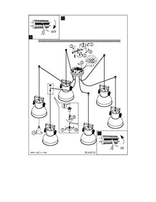 Eglo HanglampBarnstaple fitter - 49732