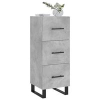 Dressoir 34,5x34x90 cm bewerkt hout betongrijs - thumbnail