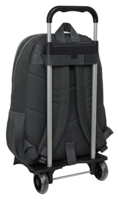 Schoolrugzak met Wielen Real Madrid C.F. Grijs 32 x 44 x 16 cm