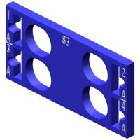 Siemens 6ES71936CP832AB0 6ES7193-6CP83-2AB0 PLC-kleurcoderingschild - thumbnail