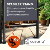 Kamerscherm Inklapbaar 180 x 163cm Antraciet - thumbnail