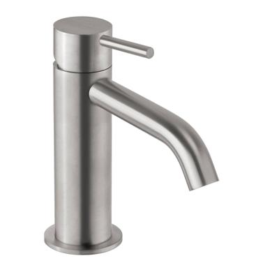 Wastafelmengkraan Mavesteel Rivo428 15.7cm met Click Waste 1-hendel Geborsteld RVS