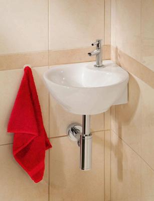 Wiesbaden one-Pack Porta hoekfontein compleet wit 32.3524 Wiesbaden one-Pack Porta hoekfontein compleet wit 32.3524