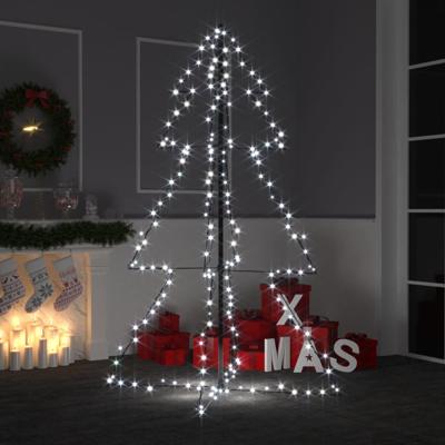 VidaXL Kegelkerstboom 200 led's binnen en buiten 98x150 cm