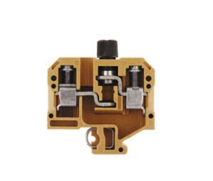 Weidmüller 0191220000 Zekering-serieklem Schroeven Middelgeel 20 stuk(s)