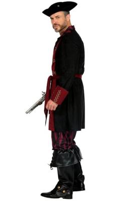 Piraat Kostuum Heren Burgundy Premium