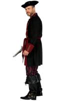 Piraat Kostuum Heren Burgundy Premium - thumbnail