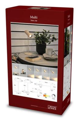 KonstSmide Oplaadbare tafellampMulti zand bruin met magneet - 7844-330