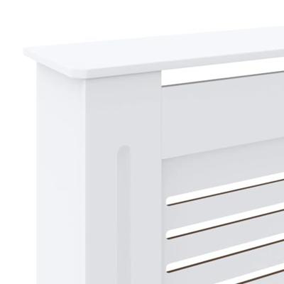 VidaXL Radiatorombouw 205 cm mdf wit - thumbnail