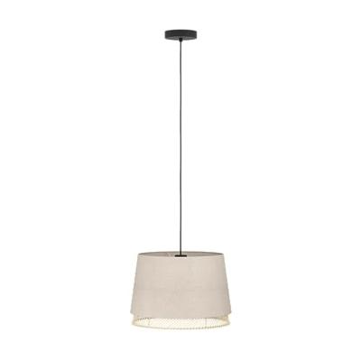 Eglo HanglampTabley Ø 38cm - linnen met rotan - 43975