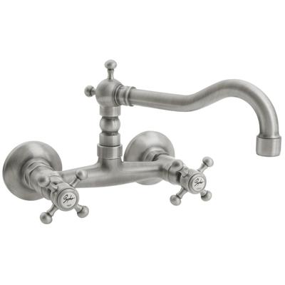 Wastafelkraan Muurbevestiging Mengkraan Hoog Sapho Antea Zilver Wastafelkraan Muurbevestiging Mengkraan Hoog Sapho Antea Zilver