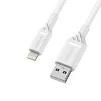 OtterBox Versterkte USB-A naar Lightning Cable, MFi Certified, Oplaadkabel voor iPhone en iPad, Ultra-robuust, Bend en Flex getest, 1m, Wit - thumbnail