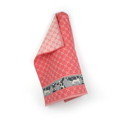 Bunzlau Castle Theedoek Cows Rood