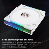 Lian Li Lian Li UNI FAN TL Wireless LCD Lüfter, ARGB, PWM - 120 mm, weiß PC-ventilator Wit (b x h x d) 120 x 28 x 124 m - thumbnail