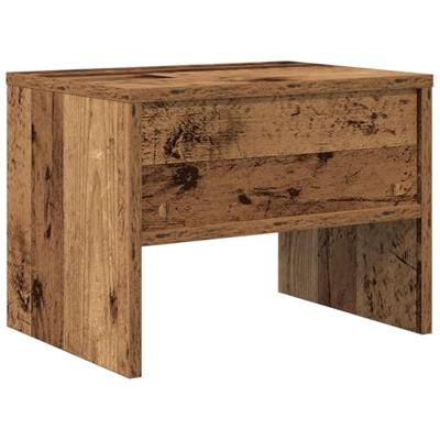 Nachtkastje Oud hout 40 x 40 x 30 cm Bewerkt hout