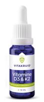 Vitakruid Vitamine D3 & K2 (MenaQ7®) met druppelpipet 10 - thumbnail