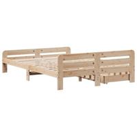 Bedframe zonder matras massief grenenhout 150x200 cm - thumbnail
