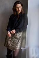 Helena Hart Top Seda Glans 7673 Tops En Singlets Zwart - thumbnail