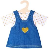 Heless Poppenjurk met gouden t-shirt, 28-35 cm - thumbnail