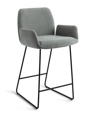 Jesper Home Misaki barkruk H65 Breezy Blue slide black