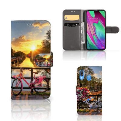 Samsung Galaxy A40 | Flip Cover | Amsterdamse Grachten