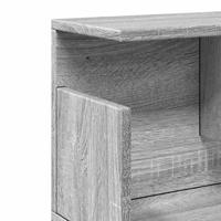 Wandkast 80x20x30 cm bewerkt hout grijs sonoma eikenkleurig - thumbnail