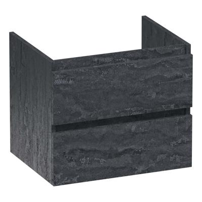 Brauer Joy - Onderkast - 60 cm - met 2 Softclose Lades Greeploos en 1 Sifon Uitsparing - Damascus