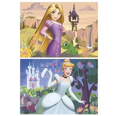 Set van 2 Puzzels Disney Princess Cinderella and Rapunzel 48 Onderdelen