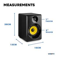 Vonyx SMN30B actieve studiomonitors (2 stuks) - thumbnail