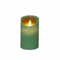 LED Kaars Wax Jade Groen 12,5cm - thumbnail