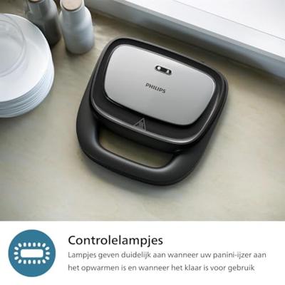 Philips HD2350/80 Tosti apparaat Zwart - thumbnail