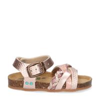 Bunnies Becky Beach leren sandalen roségoud - thumbnail