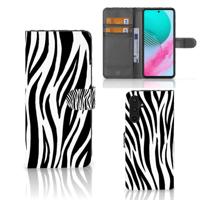 Samsung Galaxy M54 | Telefoonhoesje | Met pasjeshouder | Zebra - thumbnail