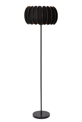 Lucide SPENCER - Vloerlamp - Ø 40 cm - 1xE27 - Zwart