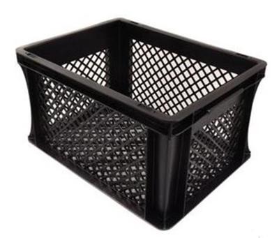krat PVC zwart 26L 40x30x22cm