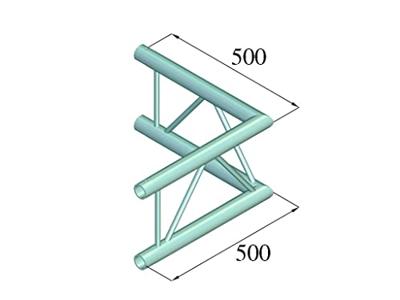 Alutruss BQ2-PAC21V Hoek - thumbnail