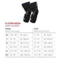 G-FORM knie protectie "mesa" knee prot. mesa size xl black - thumbnail