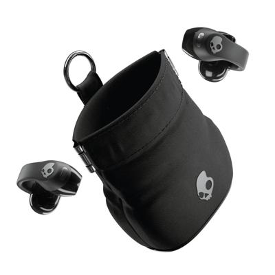 Skullcandy Push 720 Open Wireless Open Ear Bluetooth Earbuds, Koptelefoon, Waterproof, Clip-On Lichtgewicht Design, Accuduur van 30 uur, Draadloos Oplaadetui, Microfoon voor iPhone Android - Zwart