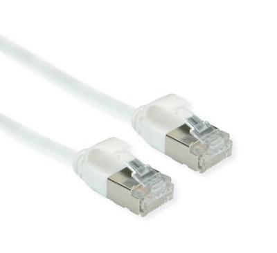 ROLINE GREEN F/UTP Patchkabel Cat.6A (Class EA), LSOH, extra dun, wit, 3 m ROLINE GREEN F/UTP Patchkabel Cat.6A (Class EA), LSOH, extra dun, wit, 3 m