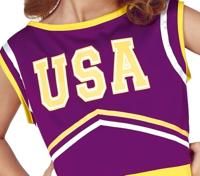 Cheerleader Kostuum Meisje Paars - thumbnail