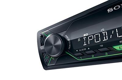 Sony DSX-A212UI MP3 autoradio (met extra bass, USB, AUX aansluiting en iPod/iPhone Control functie) verlichting: groen