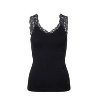 Hemdje met kant - Lace Top - Barbera - Viscose kanten onderhemd - Singlet met brede bandjes - Zwart - Huidskleur - Wit - Lingerie top - thumbnail