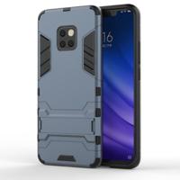 Schokbestendige PC + TPU Case voor Huawei mate 20 Pro met houder (marineblauw) - thumbnail