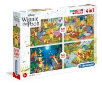 Clementoni Legpuzzel Disney Winnie The Pooh 4 Puzzels 20-180 Stukjes - thumbnail