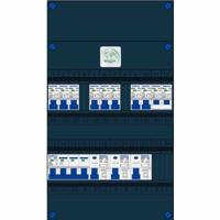 Groepenkast 8 groepen 3 aardlekschakelaars kookgroep hoofdschakelaar 230V 400V 3 fase Gacia - thumbnail