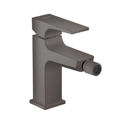 Hansgrohe Metropol ééngreeps bidetmengkraan mer afvoerpluggarnituur, Brushed Black Chrome