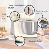 Bosch MUM58920 keukenmachine 3,9 l Beige, Grijs, Roestvrijstaal 1000 W - thumbnail