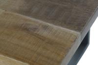 Eettafel Home ESPRIT Zwart Natuurlijk Metaal Mangohout 200 x 100 x 76 cm - thumbnail