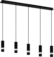Stars of Light Hanglamp 5-lichtsBernabeta zwart - 39706 - thumbnail